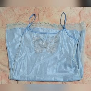 NWT dELiA*s Sparkling Skies Mesh Mini Dress, in size L